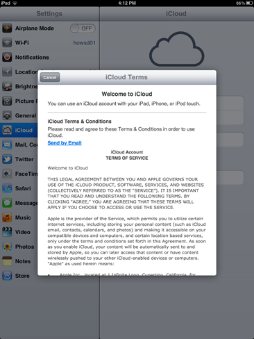 icloud terms